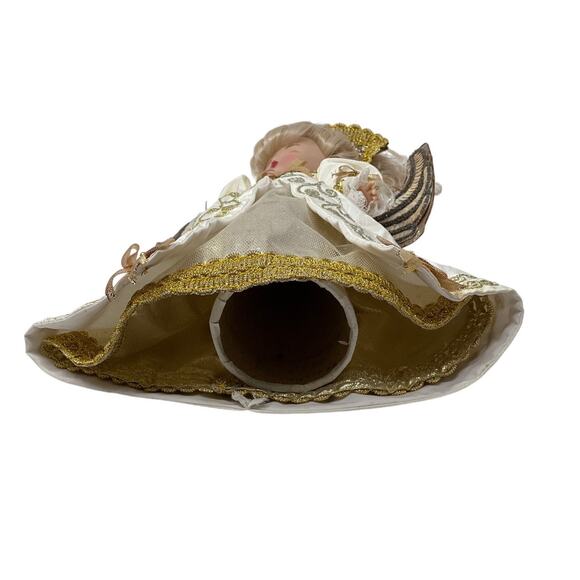 Effenbee Doll Angel Tree Topper Porcelain Head & Hands Eyes Open and Close 1988 - Picture 6 of 7